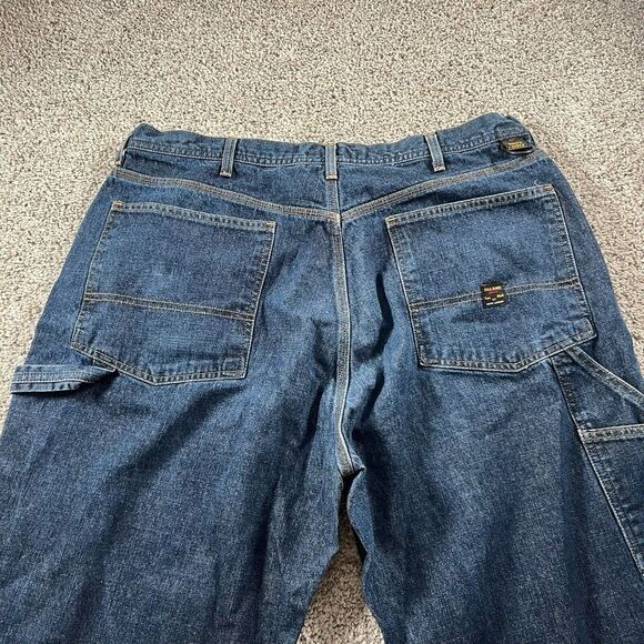 Vintage Polo Ralph Lauren Jeans Mens 38x34 Denim 90s Streetwear Baggy Skater Y2K - Picture 13 of 16